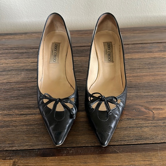 Jimmy Choo Kitten Heels With Shoe Box and Bag - Picture 4 of 10